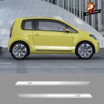 Car Vinyl Car Styling Side Stripes Skirt Sticker Decals Wraps Body Stickers Sport Styling Vinyl Sticker for Volkswagen E UP